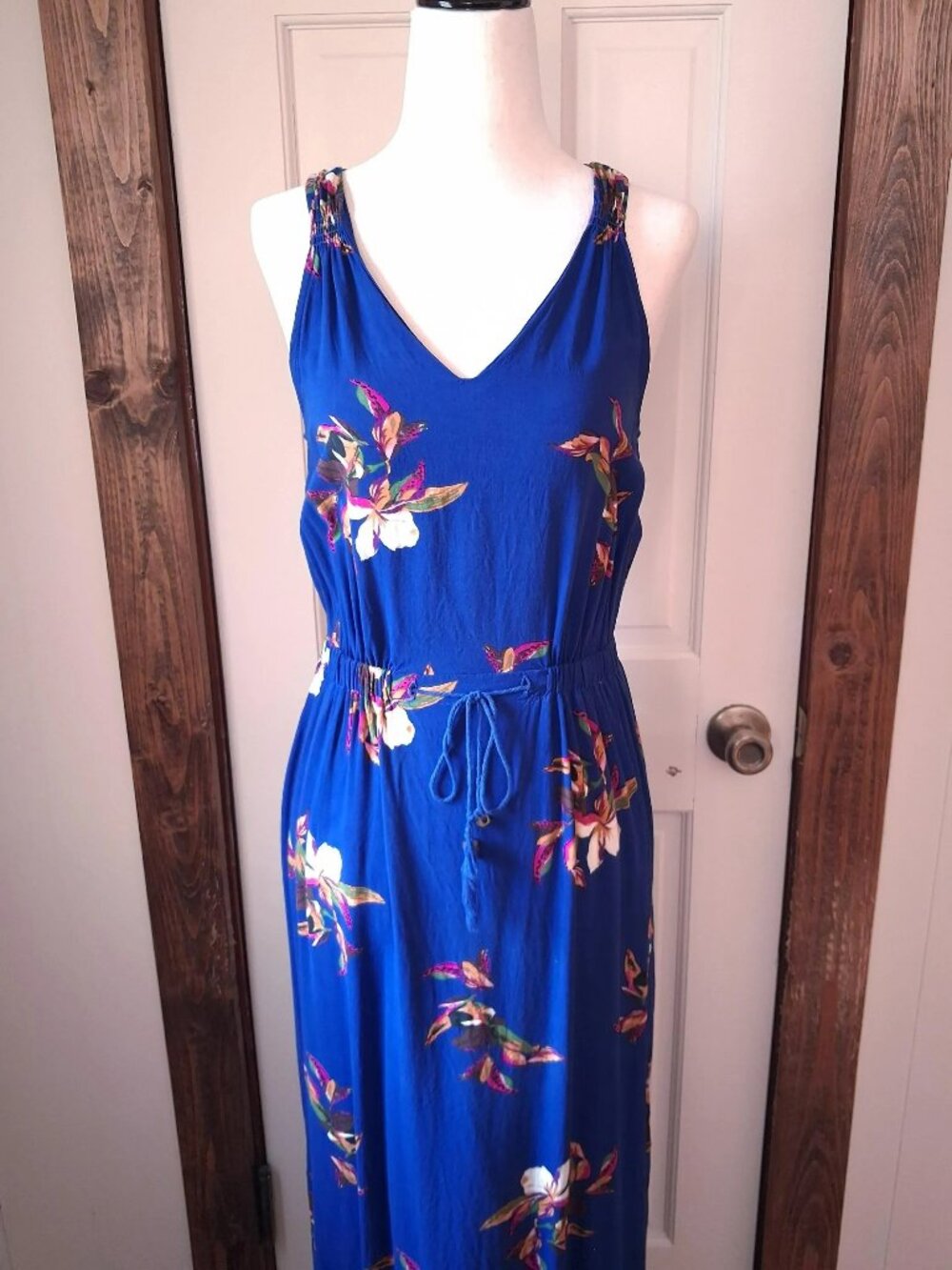 A New Day Blue Floral Maxi Dress
